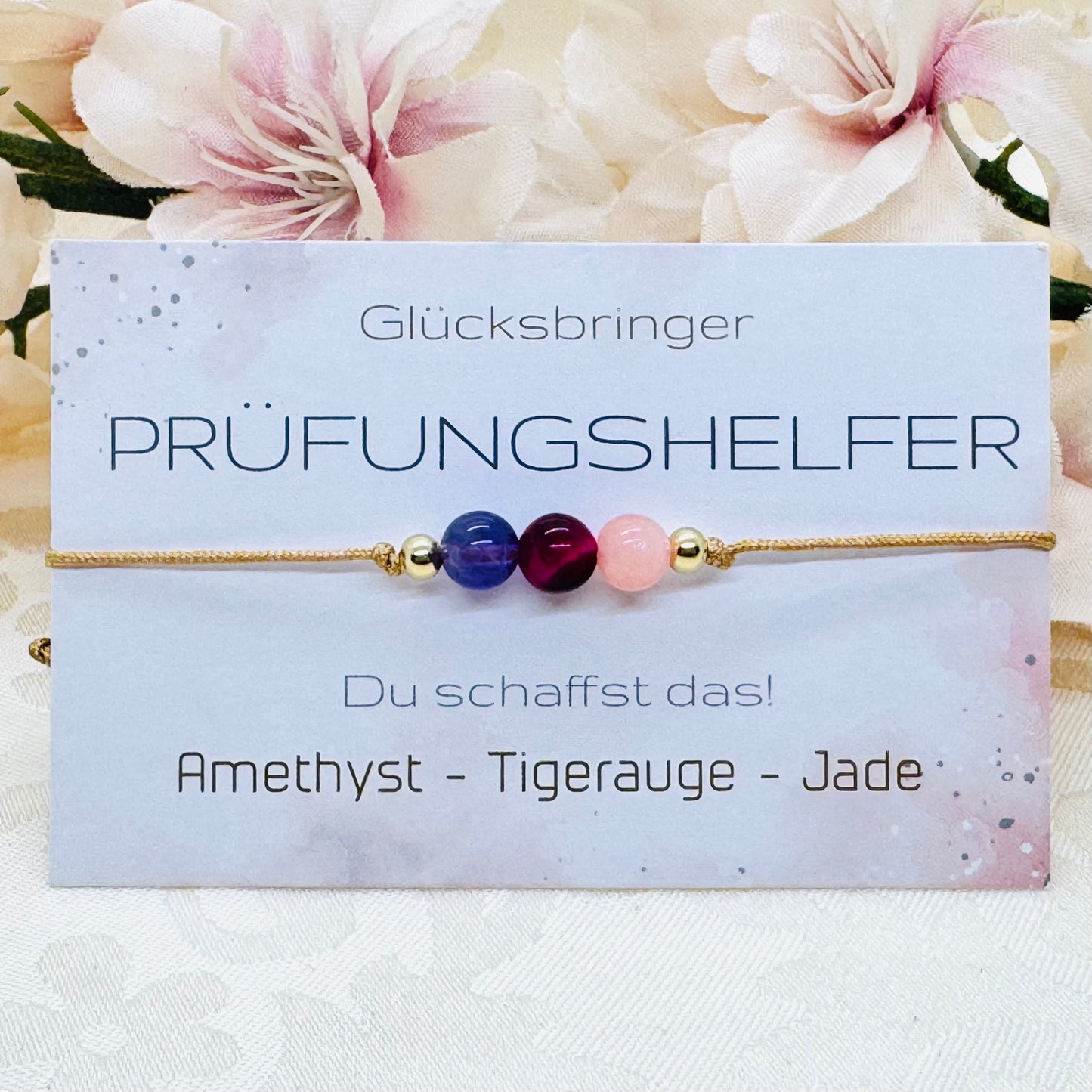 Prüfungshelfer Edelstein Armband