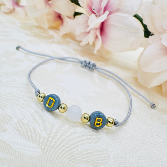 Personalisiertes Jade Edelstein Armband