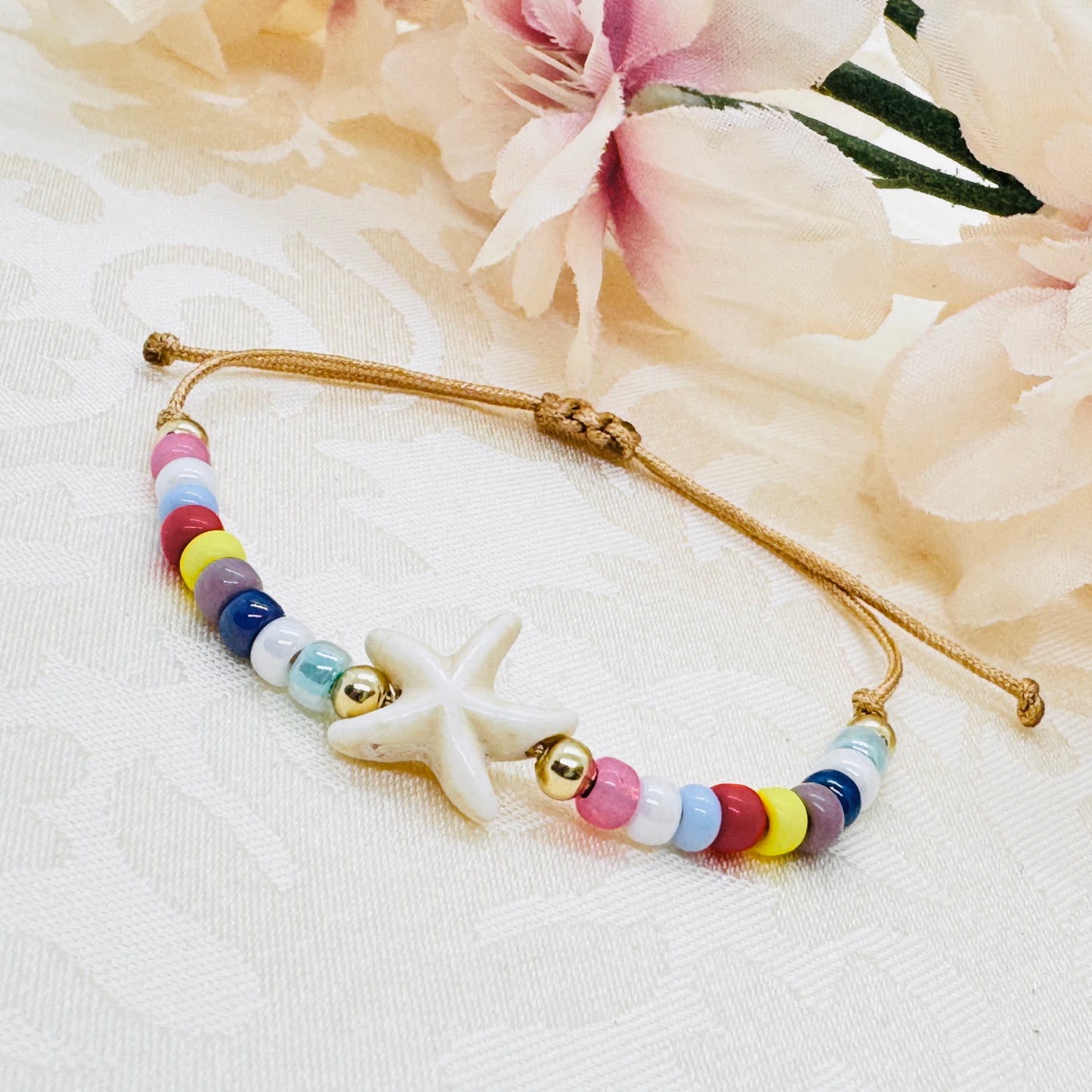 Buntes Seestern Sommer Armband