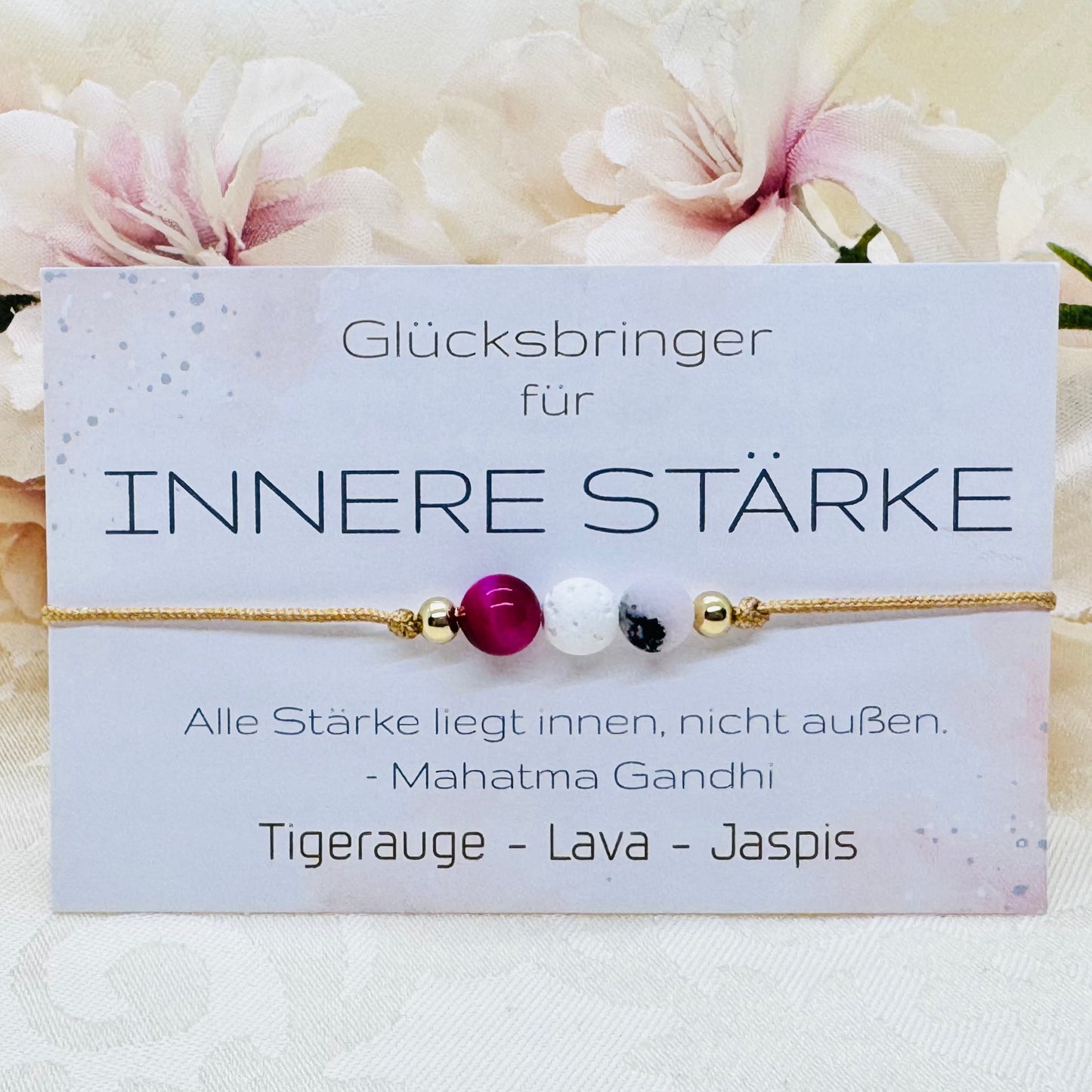 Innere Stärke Edelstein Armband