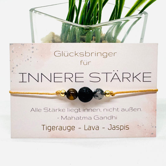 Innere Stärke Edelstein Armband
