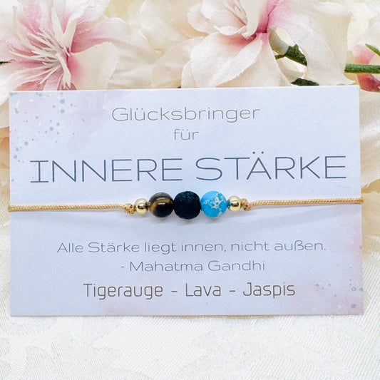 Innere Stärke Edelstein Armband