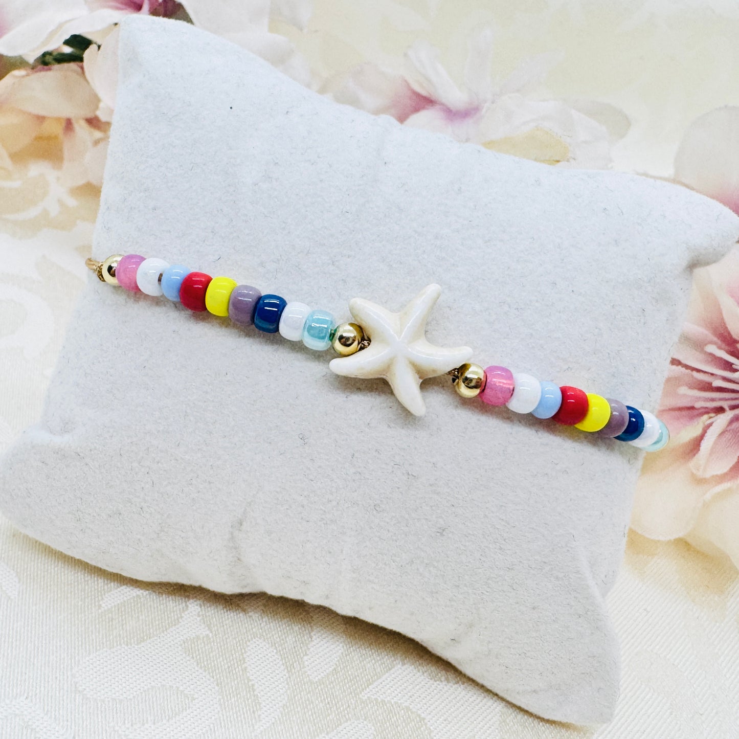 Buntes Seestern Sommer Armband