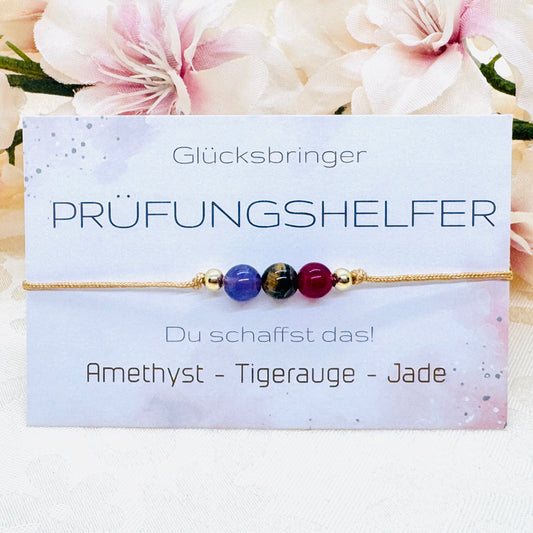 Prüfungshelfer Edelstein Armband