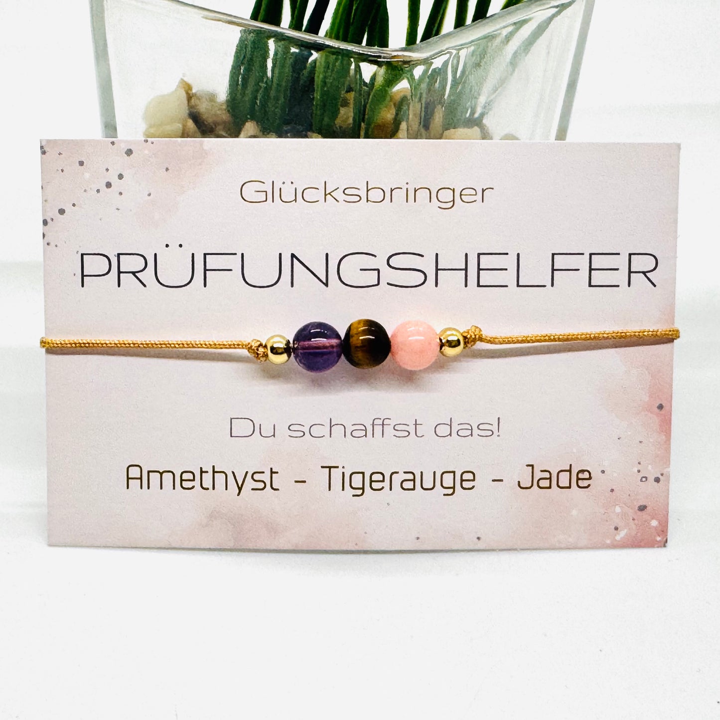 Prüfungshelfer Edelstein Armband