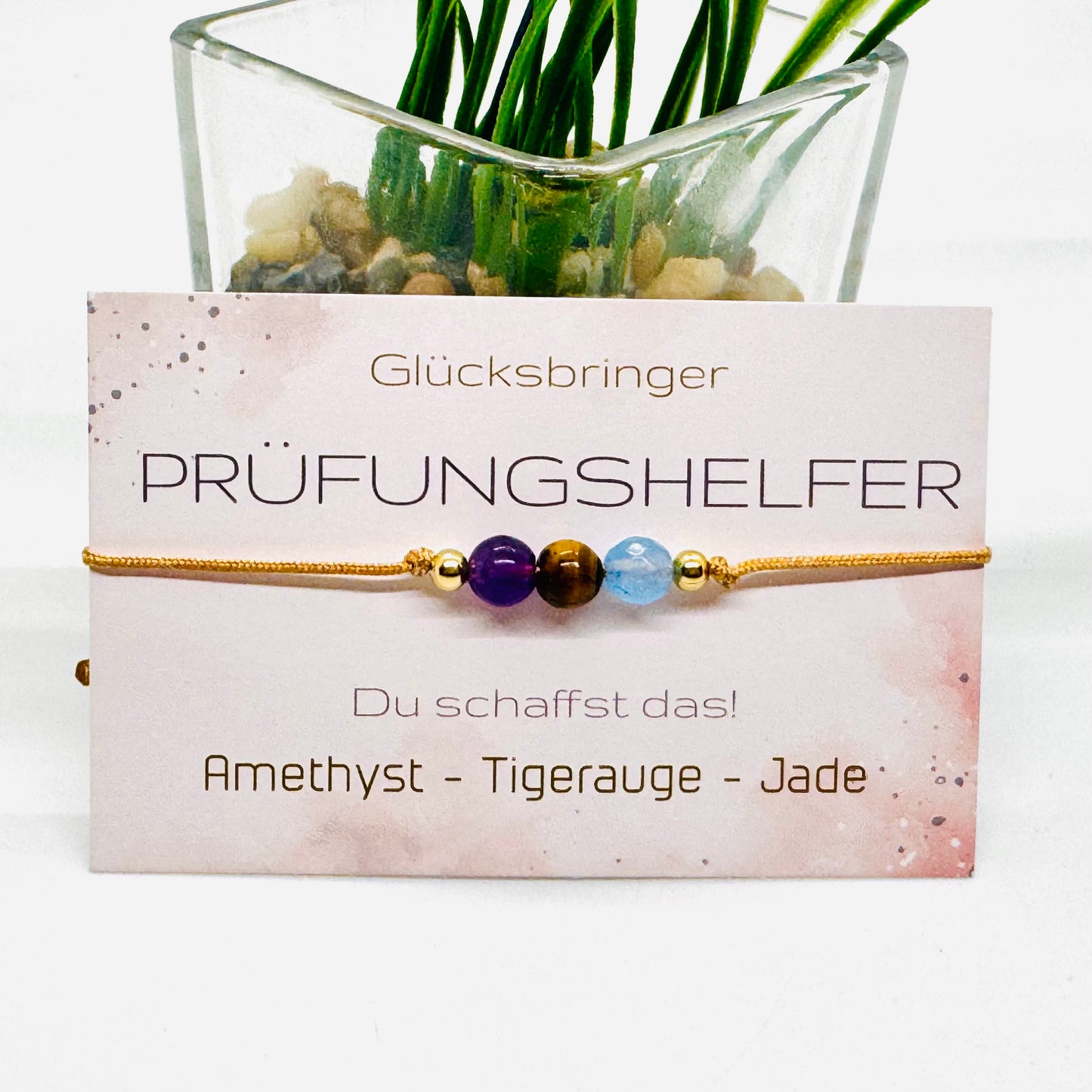 Prüfungshelfer Edelstein Armband