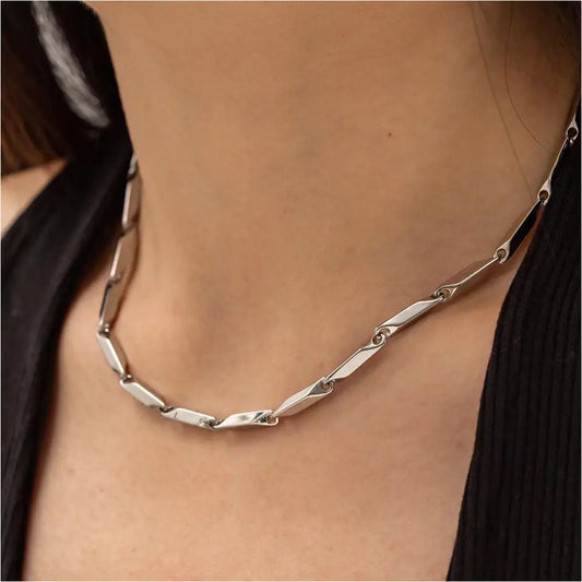 Chunky Halskette Aurora Silber Anmarii