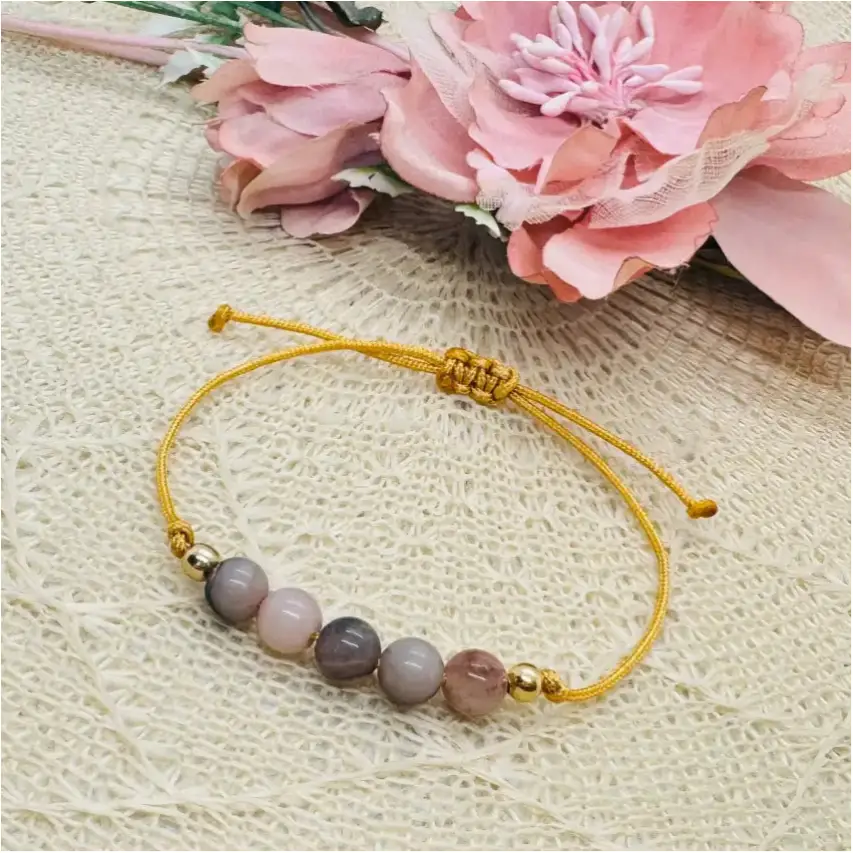 Filigranes Rhodonit Edelstein Armband - Edelstein Armbänder