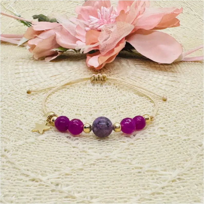 Jade Howlith Edelstein Armband - Edelstein Armbänder