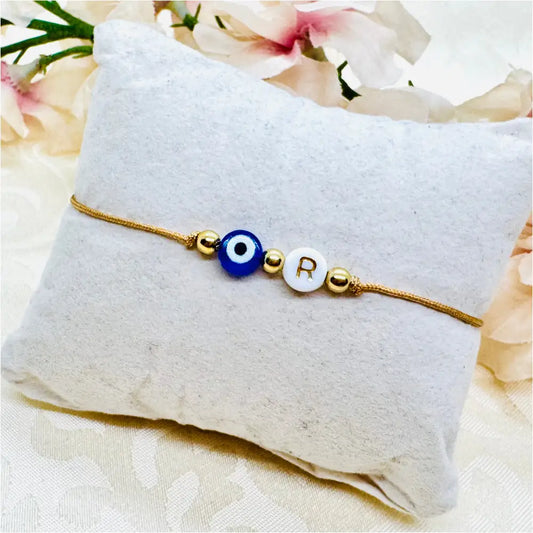Personalisiertes Evil Eye Glücksbringer Armband Anmarii