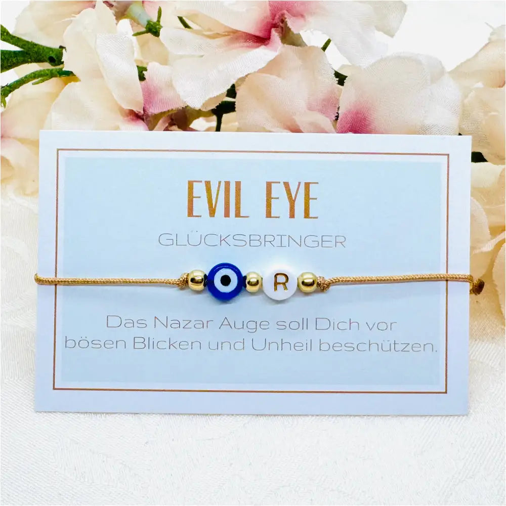 Personalisiertes Evil Eye Glücksbringer Armband Anmarii