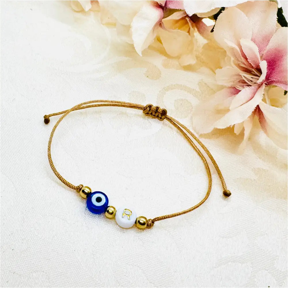 Personalisiertes Evil Eye Glücksbringer Armband Anmarii