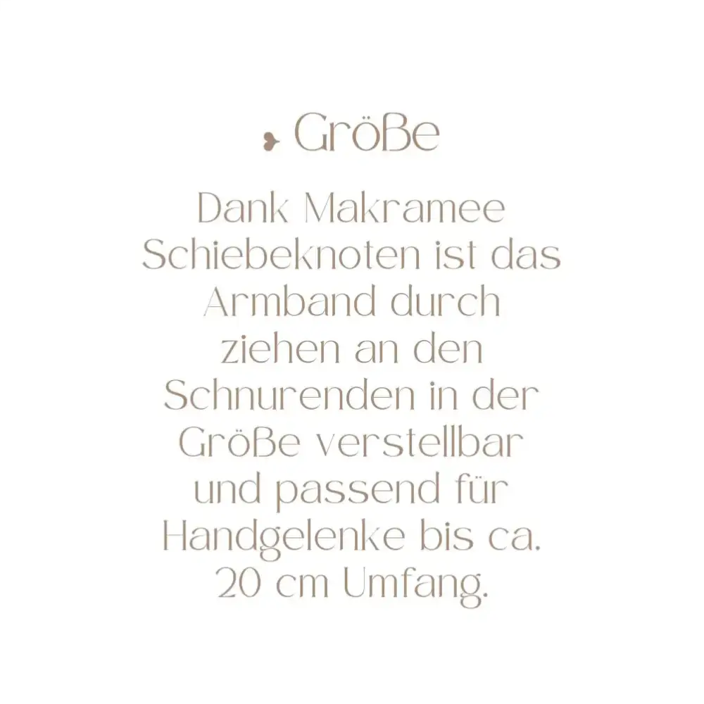 Personalisiertes Makramee Armband mit Herz - Personalisierte Armbänder