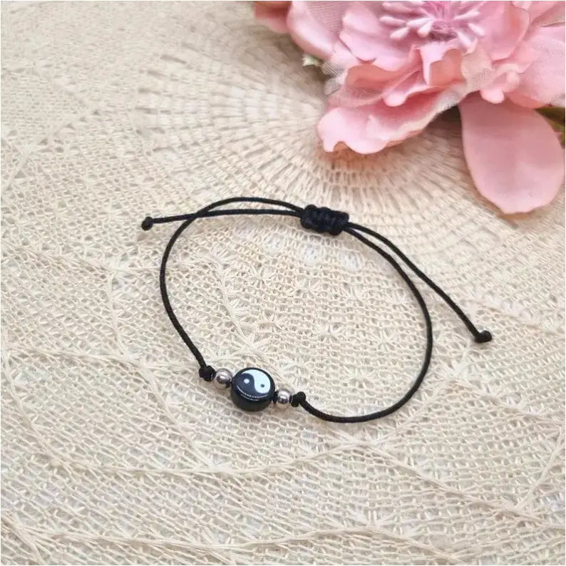 Yin Yang Makramee Armband Anmarii